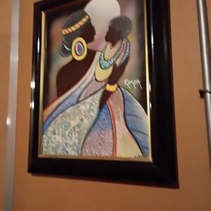 Vibrant African Silhouette Art Painting